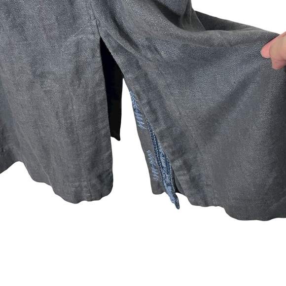 Johnny Was Davis Coat Size M Voltage Linen Embroidered Belted Boho Duster - Picture 7 of 14